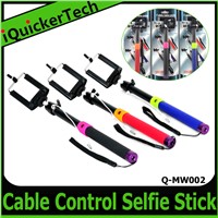Original Icanny Soft Handle Wired Monopad Cable Take Pole Monopod Selfie Stick Z07 Q-MW002