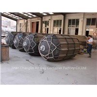 Inflatable rubber marine fender