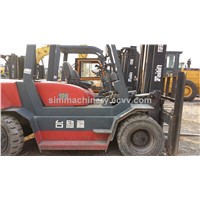Used condition Tailift 10t forklift diessel engine second hand Tailift 10t forklift for sale