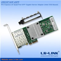 PCI Express x4 Quad Port SFP Gigabit Server Network Adapter (Intel I350AM4 Based)