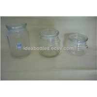 glass coffee jar with lids