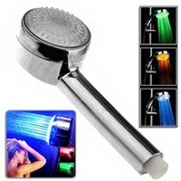 3 Colors Changing by Detected water temperature led bathroom shower head