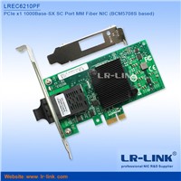 PCI Express x1 Single Port Gigabit MM Fiber NIC Lan Card (Broadcom 5708S Based)