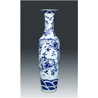 WRYJR13 71inch large Blue and White Dragon Porcelain Vase