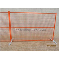 Powder Coated Square Tube Temporary Construction Site Fence