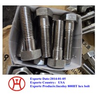 Incoloy 800HT hex bolt