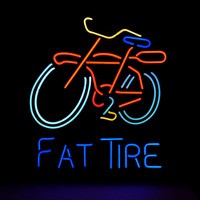 New MN13 Fat Tire Bicycle neon sign neon light advertising equipment for store display.
