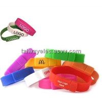 Wristband USB Sticks with 16GB Storage Capacity, Support Password Protection and Bootable Function