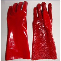 35cm Open cuff heavy duty terry toweling palm pvc gloves