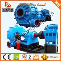 Horizontal anti-wear dredging pump with fearbox