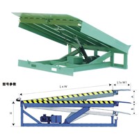 Portable folding stationary hydraulic dock leveller loading ramp