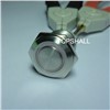 Stainless steel metal push button switch with cable and light(lamp)