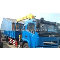 Used condition Dondfeng 5t truck mounted crane second hand Dongfeng 5t truck mounted crane