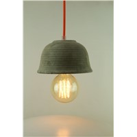 High quality concrete pendant lamp with edison bulb