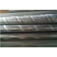 Making stainless steel spiral welded perforated metal pipes filter elements in Zhi Yi Da