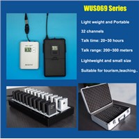 UHF794~806MHZ Handheld Radio Tourism Guide System for conference and travel guide