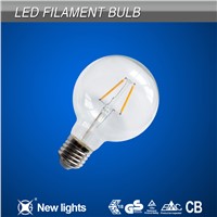 2015 New year lighting G80 2W B22 filament lights LED lamps