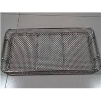 Metal sterilizing tray