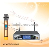 Small and Exquisite UHF Dual Channels True Diversity Wireless Microphone