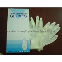 Medical latex examination glove with cheap price at high quality