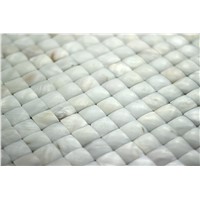 Shining Natural Convex White Shell Wall Paper Tile