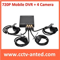 720P 1280X720 high resolution Mobile DVR car dvr taxi dvr recorder with gps for cctv surveillance