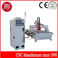 Linear auto-tool changer cnc router center with 8 cutters storage