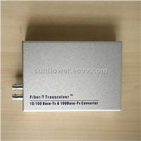 100Base Single Mode Media Coverter/ST Duplex Fiber Transceiver