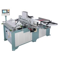 Two sides edge protector machine for lever arch files