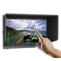10.1&quot; touch 3G-SDI camera monitor with histogram, waveform, vector scope &amp; audio level meter.