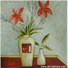 decorative flower oil painting on canvas