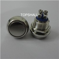 12mm metal material  anodisationwaterproof small push button switch with screw terminal