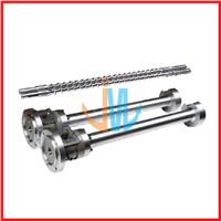 Single screw and barrel for extruder