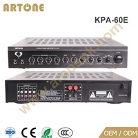 KPA-60E hi-fi Karaoke stereo audio amplifier with 4 audio inputs and 2 microphone inputs