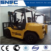 Factory price 6 ton diesel counterbalance forklift truck for sale