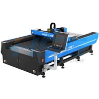 Medium Power 300/500W metal fiber laser cutting machine cut stainless and mild steel