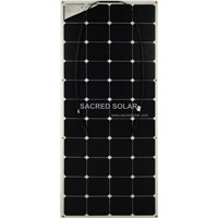 130 Watts high efficiency solar panel with back contact cells