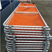 construction chain link security panel barrier/PVC coating barricade panels factory