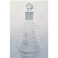 1122 conical glass flask with ground-in stopper laboratory glassware China Supplier glass flask