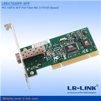 LREC7020PF-SFP PCI 100FX SFP Port Fiber NIC Network Adapter Card  (VT6105 Based)