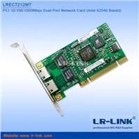 LREC7212MT  PCI Gigabit Dual Port Network Adapter Card (Intel 82546 Based)