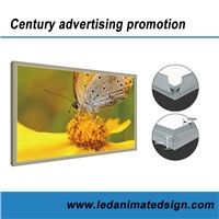 Led illuminated light box for business advertising