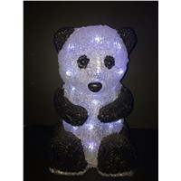 panda Outdoor attractive 3D acrylic holiday led light acrylic led holiday light CE ROHS GS