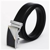 CY-BM008 Patent Men's Ratchet Genuine Leather Belts Marker Golf Belt