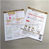 A4 size Printed Plastic Sealed Page Color for Milk product