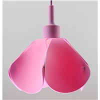 Colorful flower silicon pendant light with edison bulb