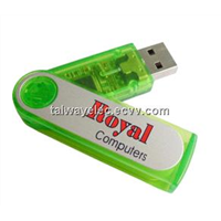 Plastic usb flash memory ,Swivel USB 16GB Storage Flash Disk, Made of Plastic, Data Pre-load Service