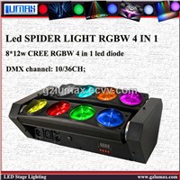 8*12w RGB LED SPIDER LIGHT RGBW 4 IN 1 CREE LED Diode