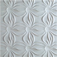 3D whiter interior artistic sculptural feature stone wall art tile