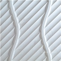 3d cnc white artistic feature stone wall cladding tile